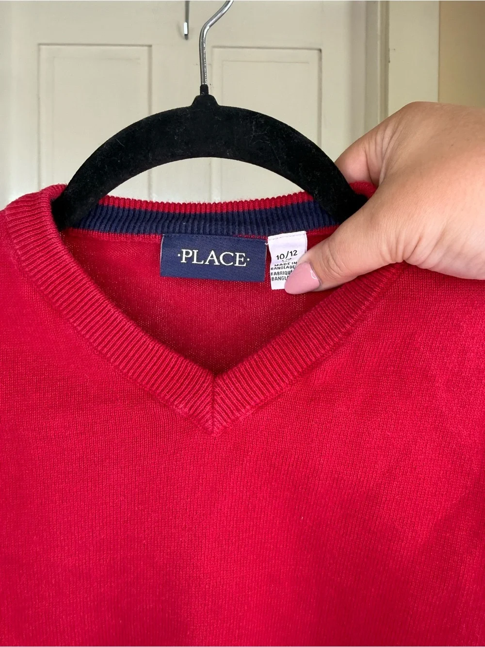 The Children's Place Red V-Neck Sweater